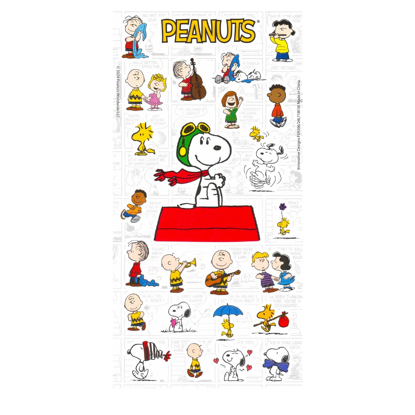 Peanuts Stickers & Tattoos Party Favors Set – 200 Pc Bundle with 150 Snoopy Stickers & 50 Charlie Brown Tattoos