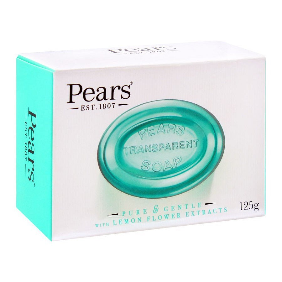Pears Pure & Gentle Lemon Flower Extract Soap - Refreshing & Skin-Nourishing for All Skin Types 125g/4.41 oz