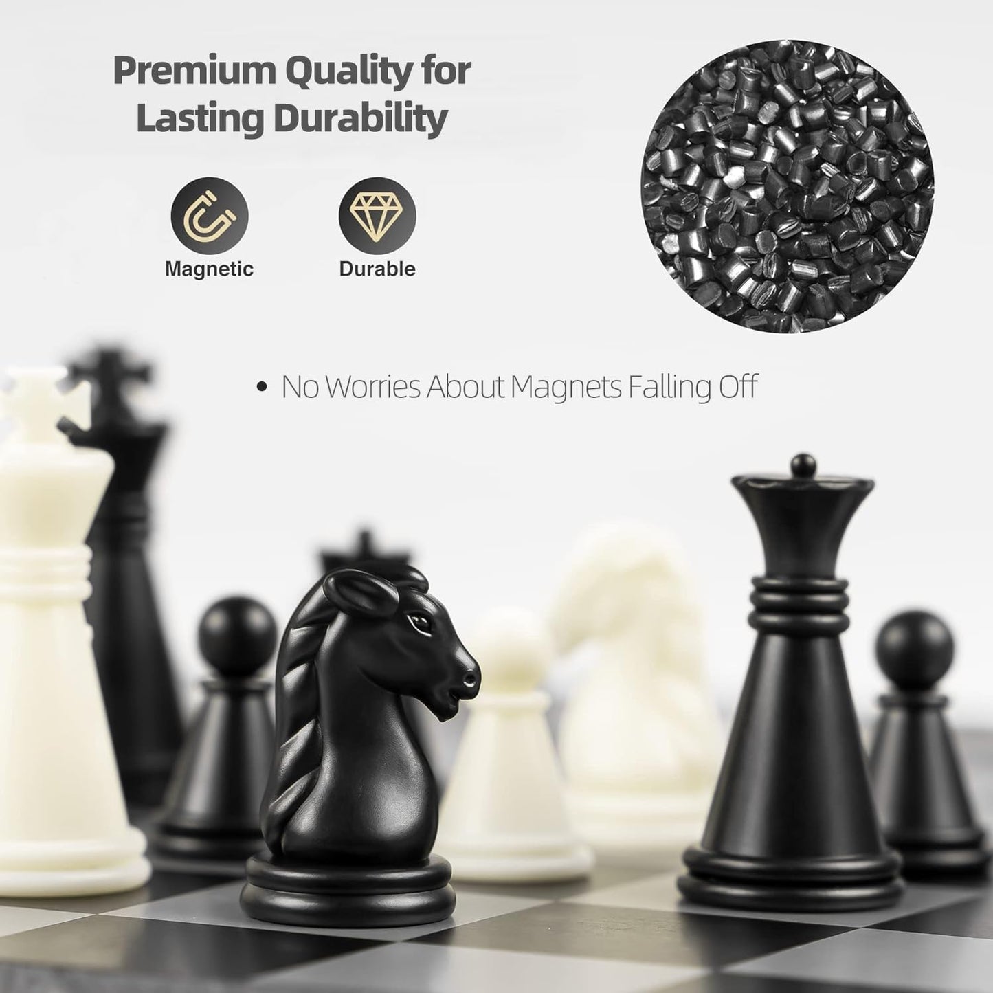 Pedolini Travel Chess Set: Magnetic Portable Folding Board, X-Small 5.9-Inch