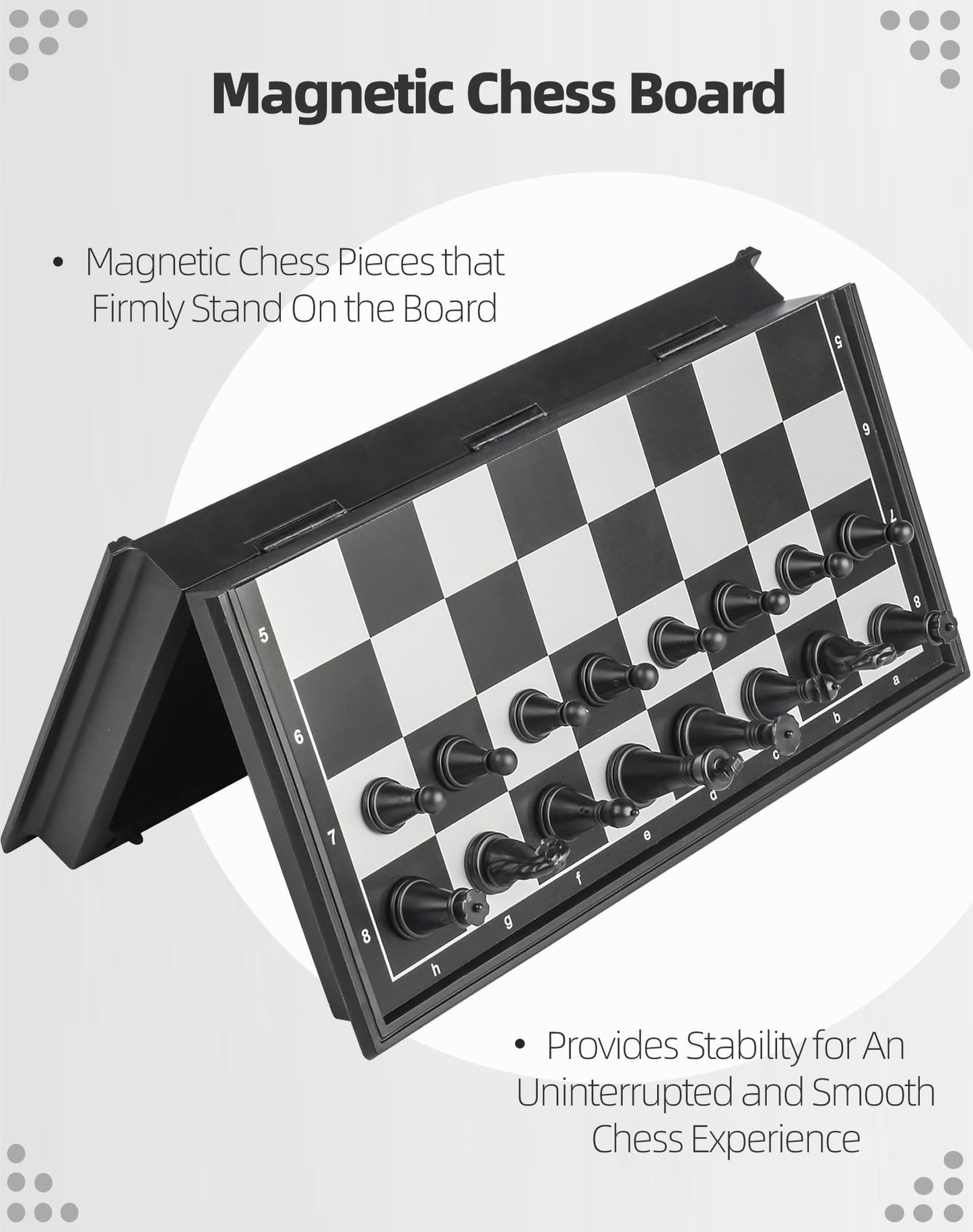 Pedolini Travel Chess Set: Magnetic Portable Folding Board, X-Small 5.9-Inch