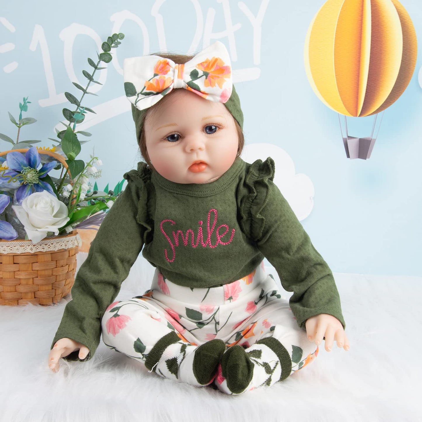 Pedolltree Reborn Dolls Clothes 24-Inch 4-Piece Outfit Set for 22-24-Inch Dolls