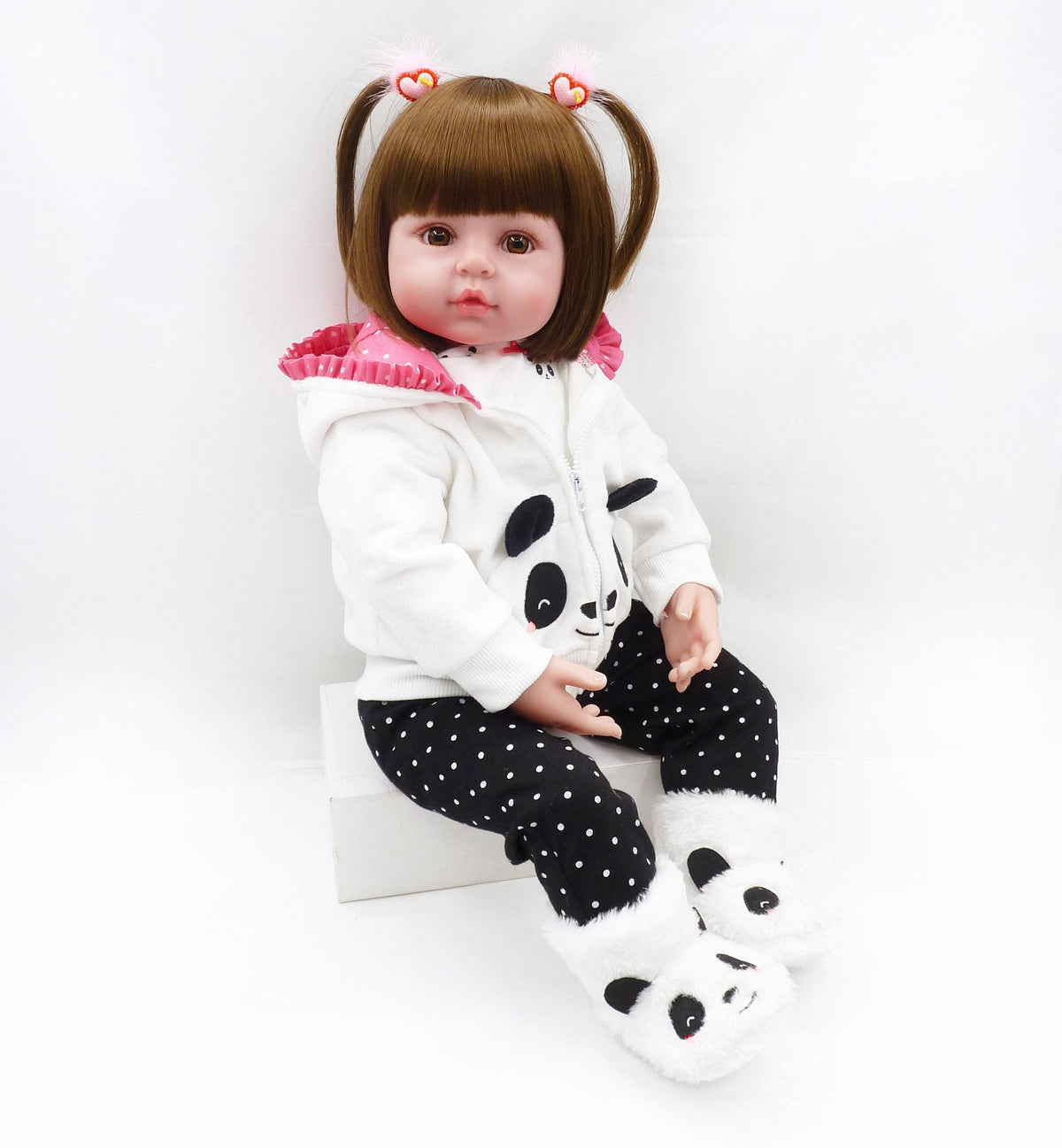 Pedolltree 18-Inch Panda Outfit Set for Reborn Dolls – 17-19 Inch Matching Clothes
