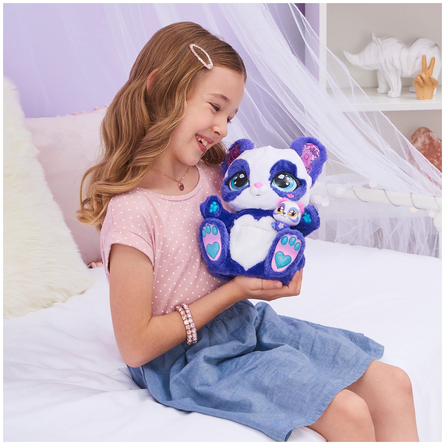Peek-A-Roo Interactive Panda-Roo Plush with Mystery Baby-Roo Surprise | 150+ Sounds & 10+ Games