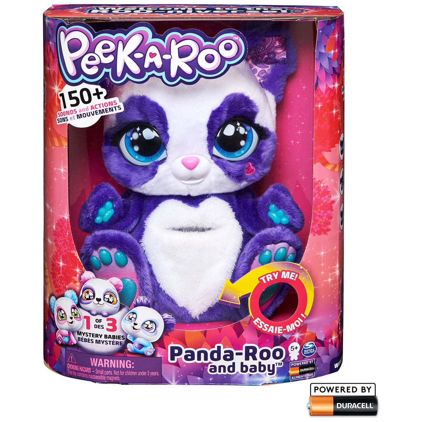 Peek-A-Roo Interactive Panda-Roo Plush with Mystery Baby-Roo Surprise | 150+ Sounds & 10+ Games