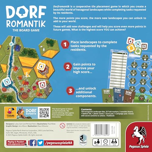 Dorfromantik – The Board Game US Edition | Pegasus Spiele, Game of the Year 2023 Winner