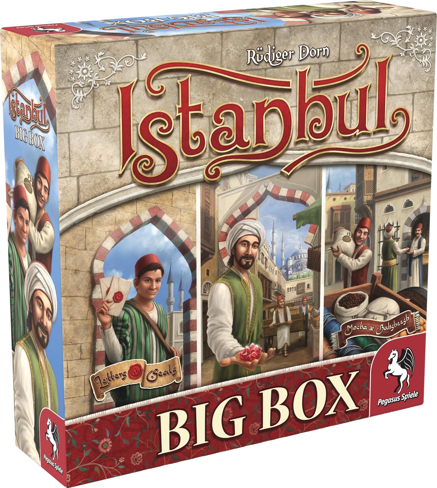 Pegasus Spiele Istanbul Big Box USA Edition – Base Game + 2 Expansions