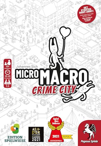 MicroMacro: Crime City – Cooperative Detective Board Game by Pegasus Spiele (1-4 Players)