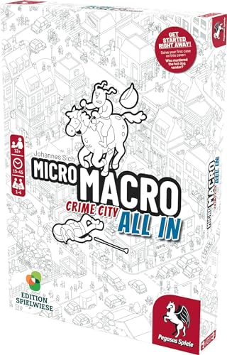 MicroMacro: Crime City 3 – All In | Standalone Board Game by Pegasus Spiele (1–4 Players, 15–45 Minutes)