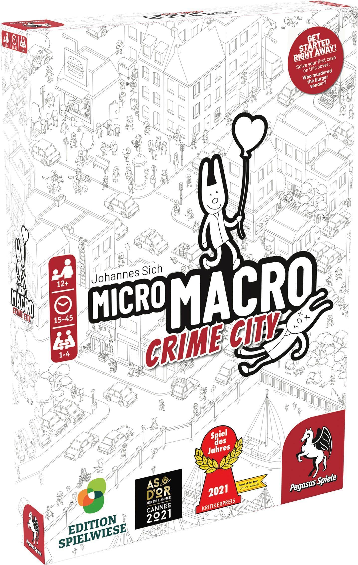 MicroMacro: Crime City – Cooperative Detective Board Game by Pegasus Spiele (1-4 Players)