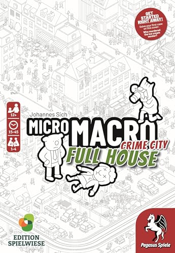 MicroMacro: Crime City 2 – Full House | Family Board Game by Pegasus Spiele