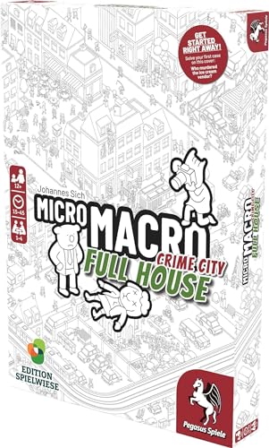 MicroMacro: Crime City 2 – Full House | Family Board Game by Pegasus Spiele
