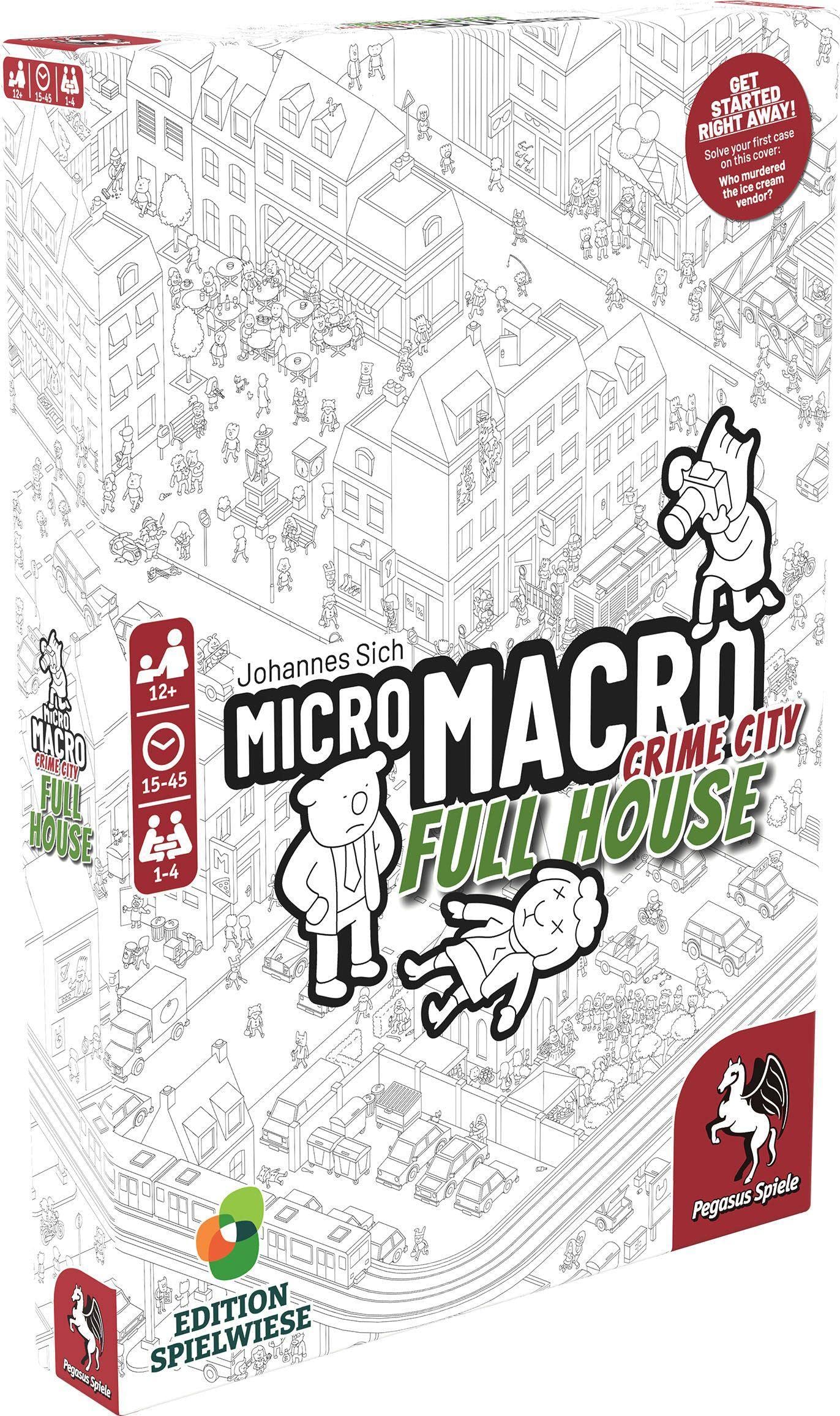 MicroMacro: Crime City 2 – Full House | Family Board Game by Pegasus Spiele
