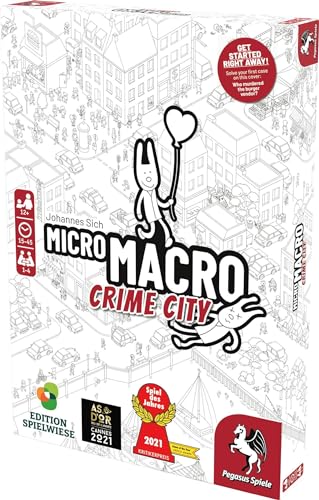 MicroMacro: Crime City – Cooperative Detective Board Game by Pegasus Spiele (1-4 Players)