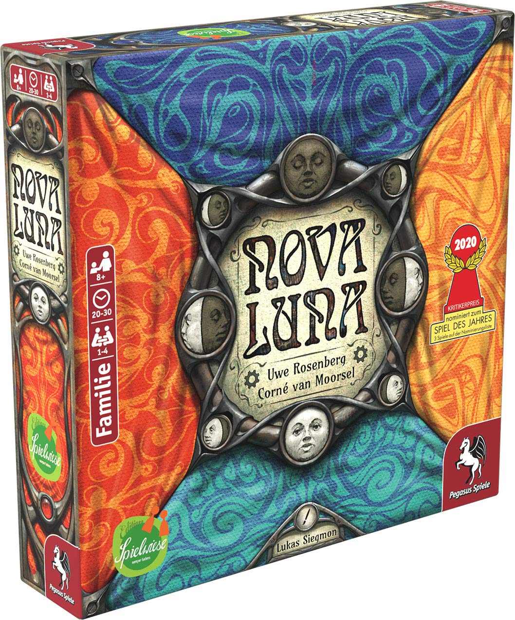 Nova Luna by Pegasus Spiele – Family Board Game for 1-4 Players | 20-30 Min