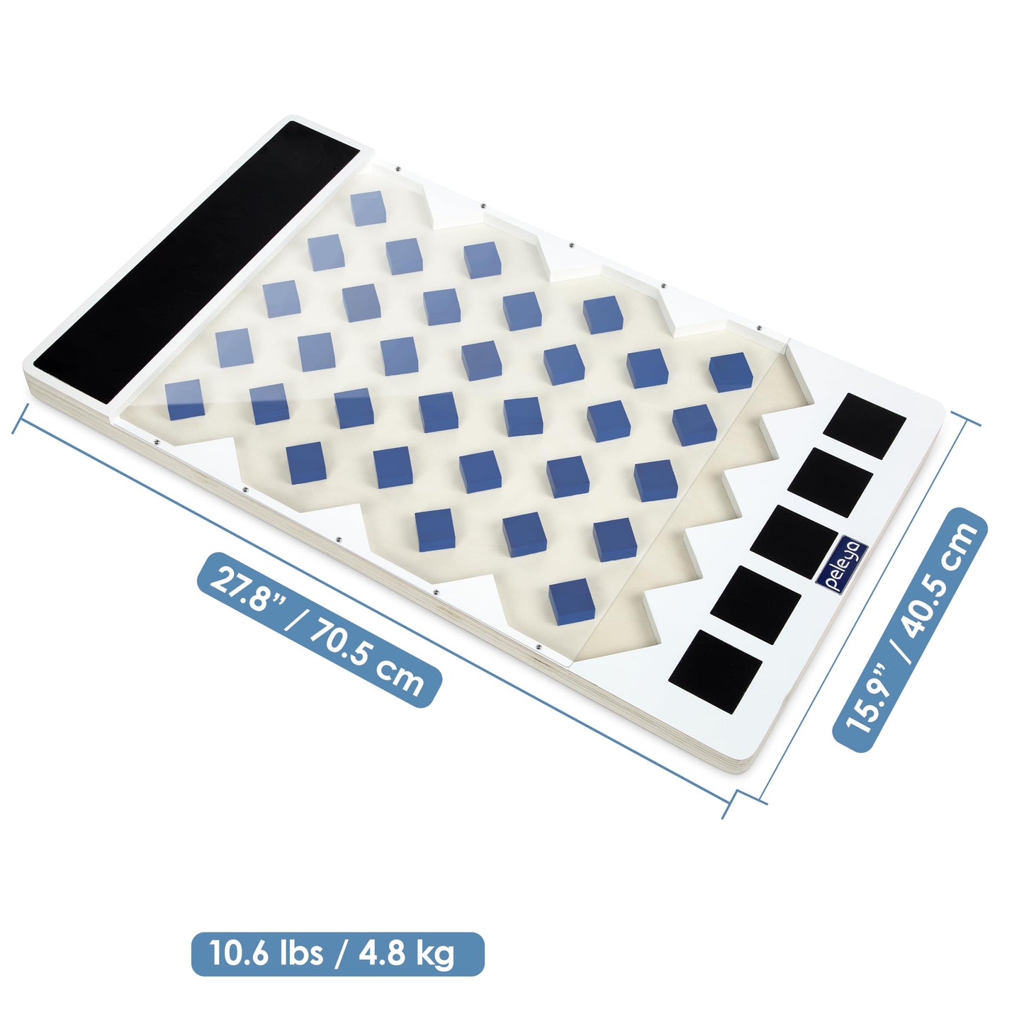 Peleya Prize Drop Disc Game – Wood Board, 27.8 x 15.9 in, Chalkboard Surfaces