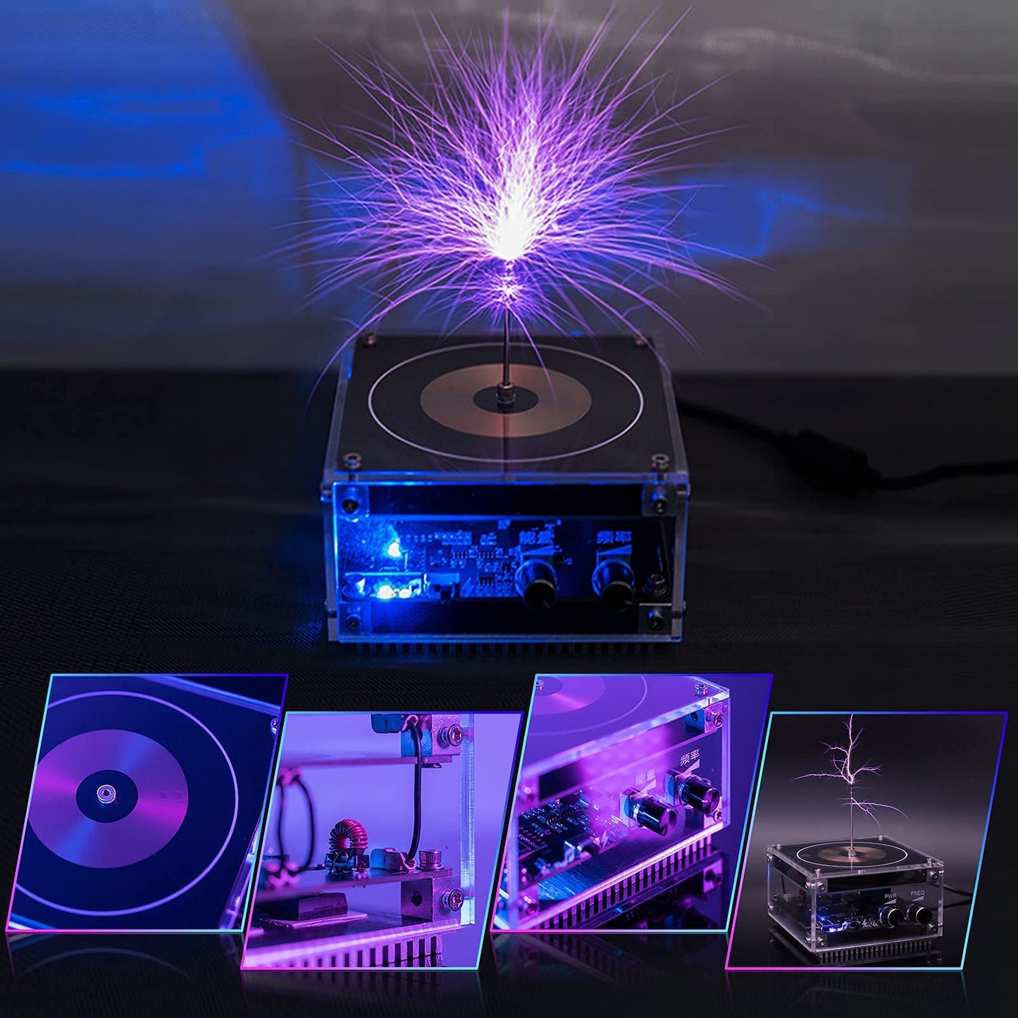 PEMENOL Musical Tesla Coil – Interactive Classroom Arc Plasma Demonstration Model