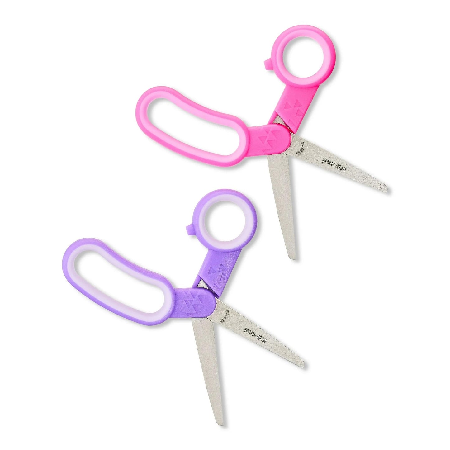 Pen+Gear DAONEG 5-Inch Kids Safe Blunt-Tip Scissors | 2 Pack (Pink/Purple)