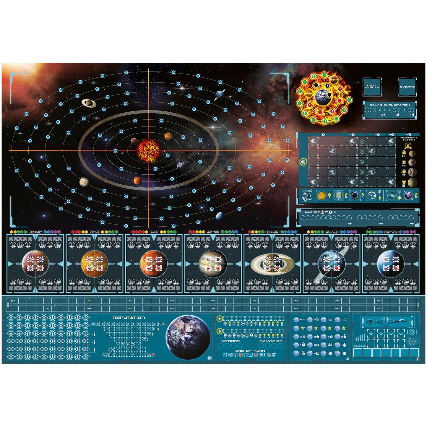Pendragon Starship Interstellar – Strategy Board Game for 1-4 Players