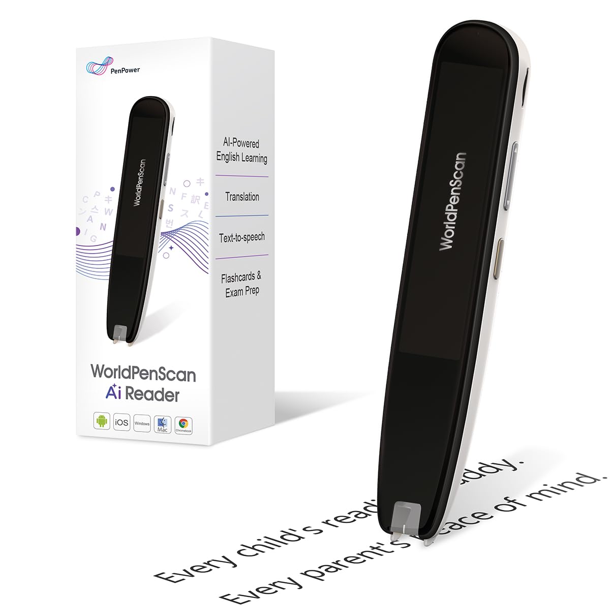 WorldPenScan AI Reader — AI Reading Buddy & Dictionary for Kids | PenPower
