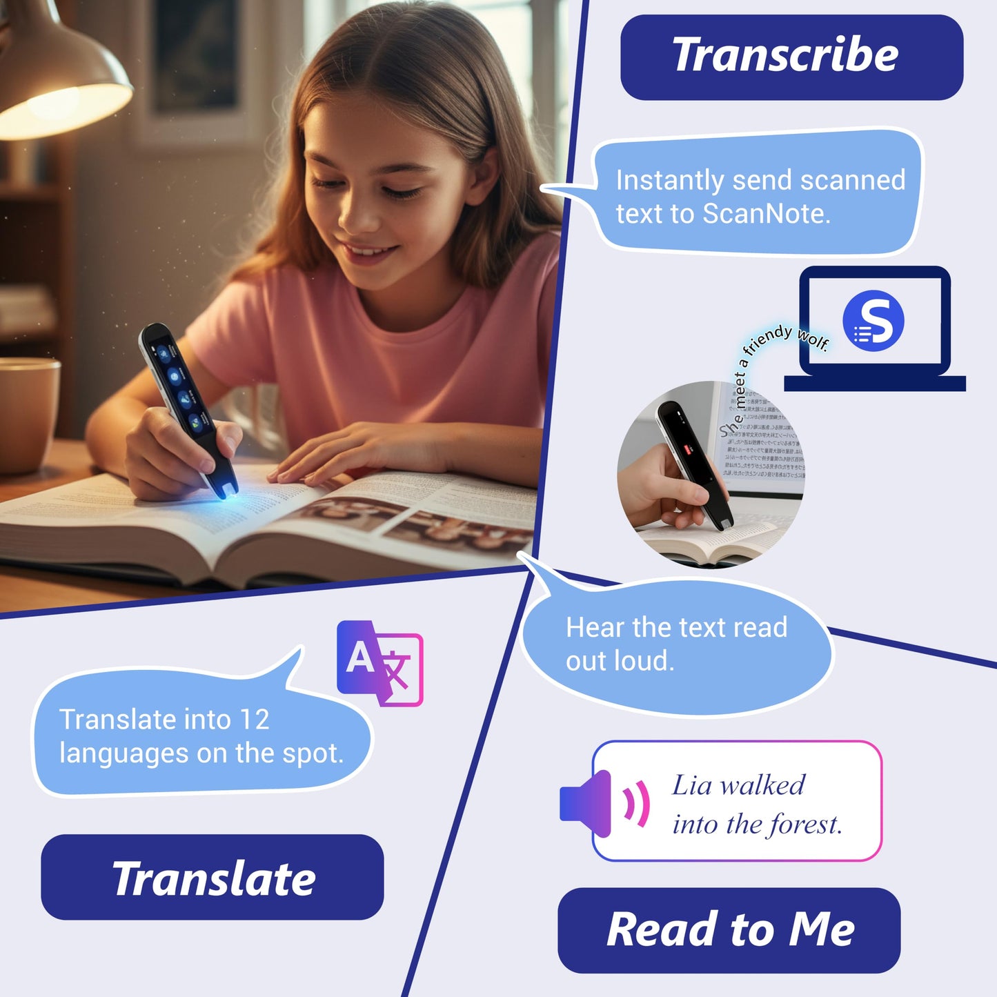 WorldPenScan AI Reader — AI Reading Buddy & Dictionary for Kids | PenPower