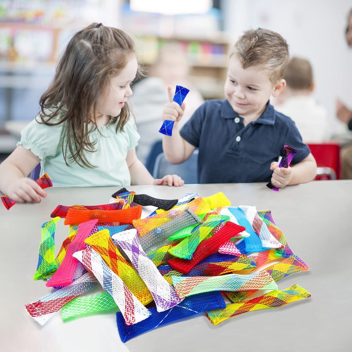 PenVinoo 42-Pack Marble Mesh Fidget Toys – Stress Relief & Focus for Adults & Students