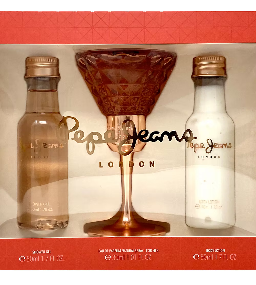 Pepe Jeans For Her Gift Set 30ml EDP + 50ml Body Lotion + 50ml Shower Gel Women's Fragrance