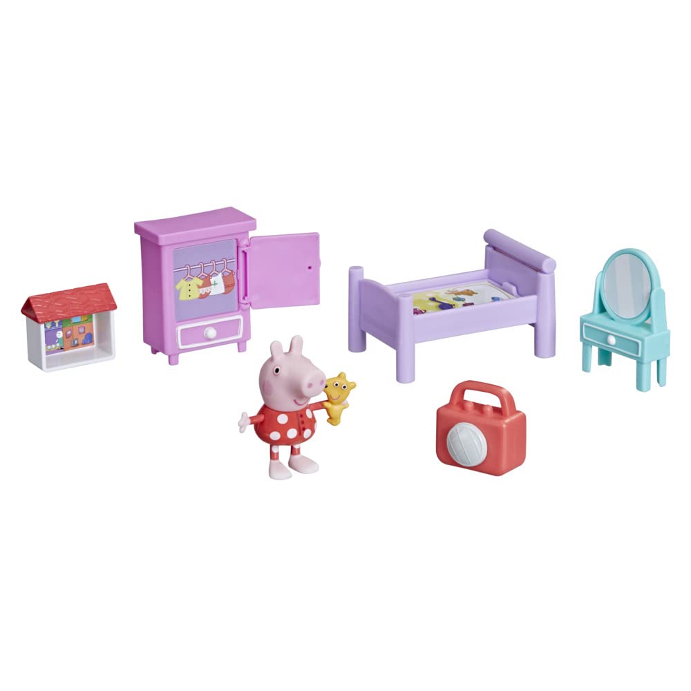 Peppa Pig Bedtime with Peppa Accessory Set – 3-Inch Figure & 5 Play Accessories | Ages 3+