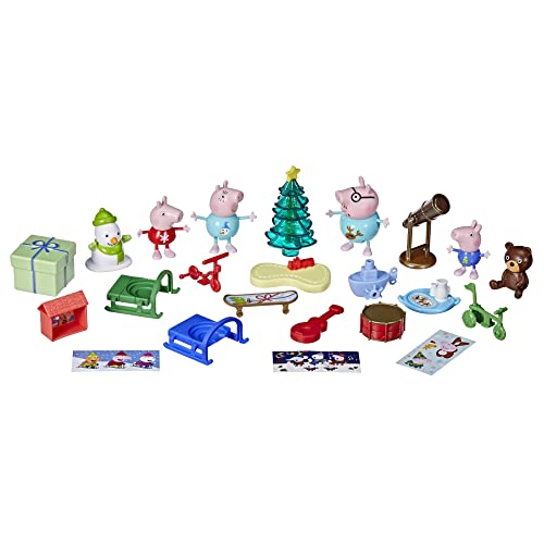 Peppa Pig Peppa’s Kids Advent Calendar – 24 Surprises & 4 Holiday Family Figures | Ages 3+