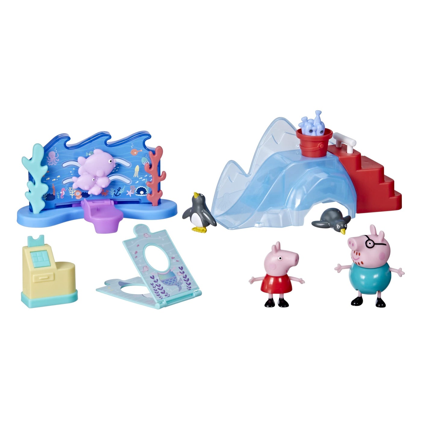 Peppa Pig Peppa’s Adventures Aquarium Adventure Playset – 4 Figures & 8 Accessories | Ages 3+