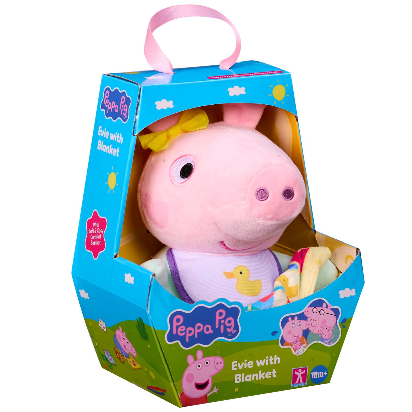 Peppa Pig Baby Evie with Blanket – Plush Toy for Toddlers 18 Months and Up