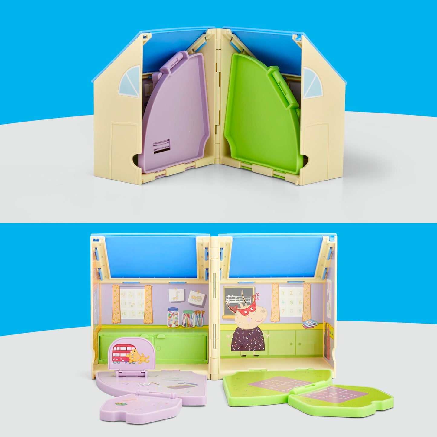 Peppa Pig Pop-Open Playgroup Playset with Figure – 3+ Preschool Toy