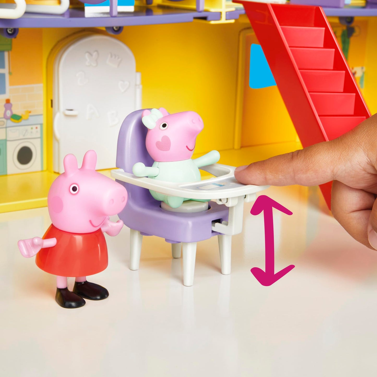Peppa Pig Big Family House Playset with Baby Evie – 2025 Edition (3 Figures, 11 Accessories)
