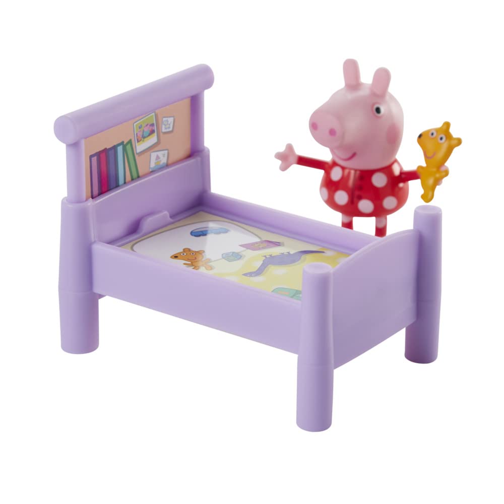 Peppa Pig Bedtime with Peppa Accessory Set – 3-Inch Figure & 5 Play Accessories | Ages 3+