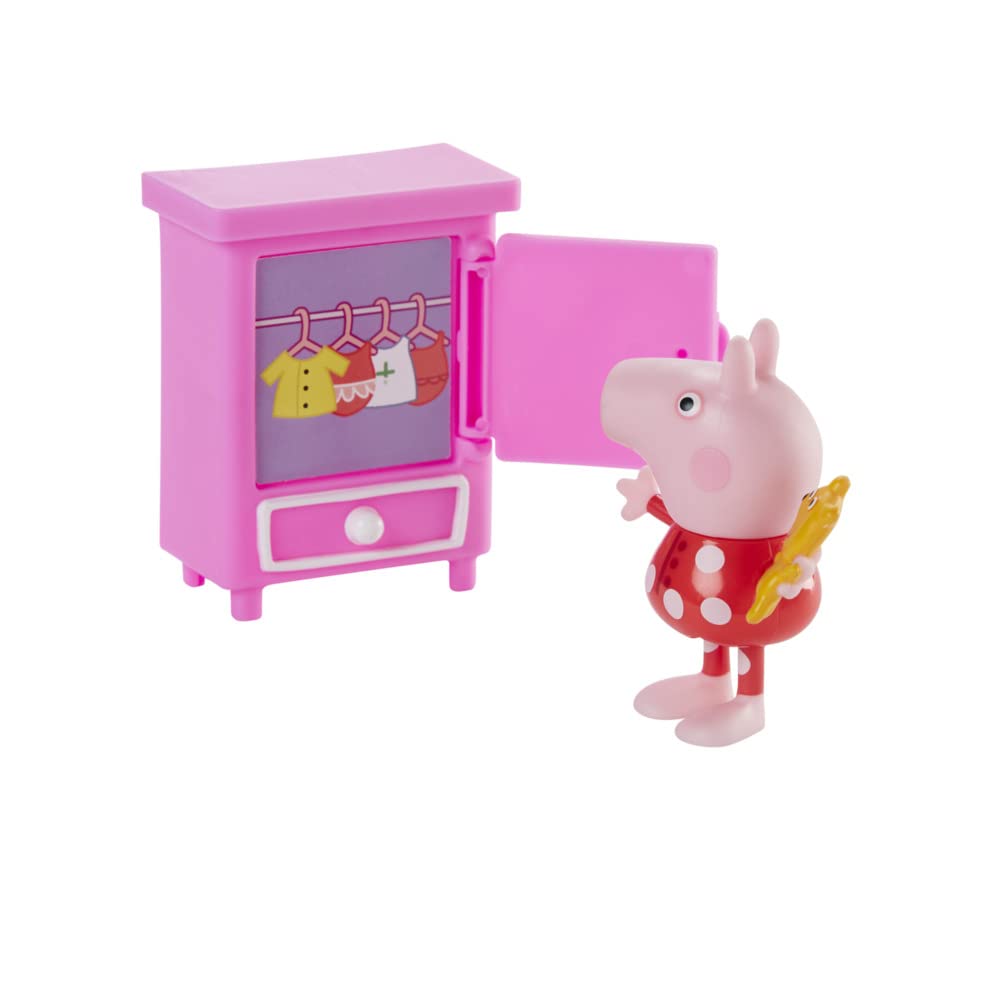 Peppa Pig Bedtime with Peppa Accessory Set – 3-Inch Figure & 5 Play Accessories | Ages 3+