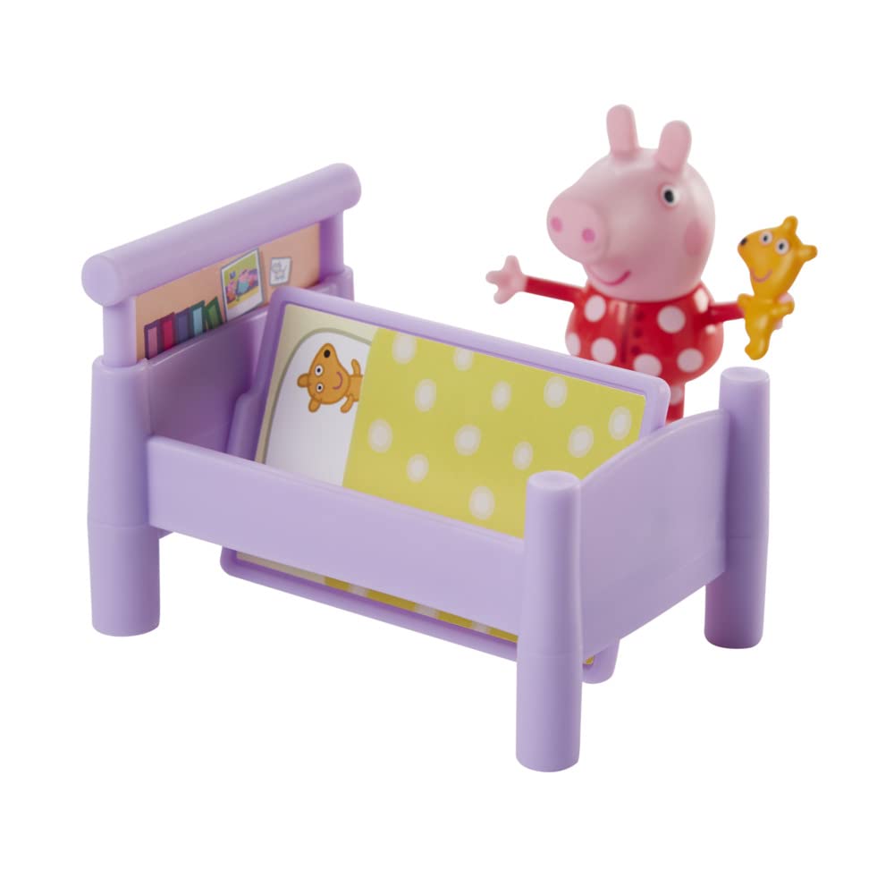 Peppa Pig Bedtime with Peppa Accessory Set – 3-Inch Figure & 5 Play Accessories | Ages 3+