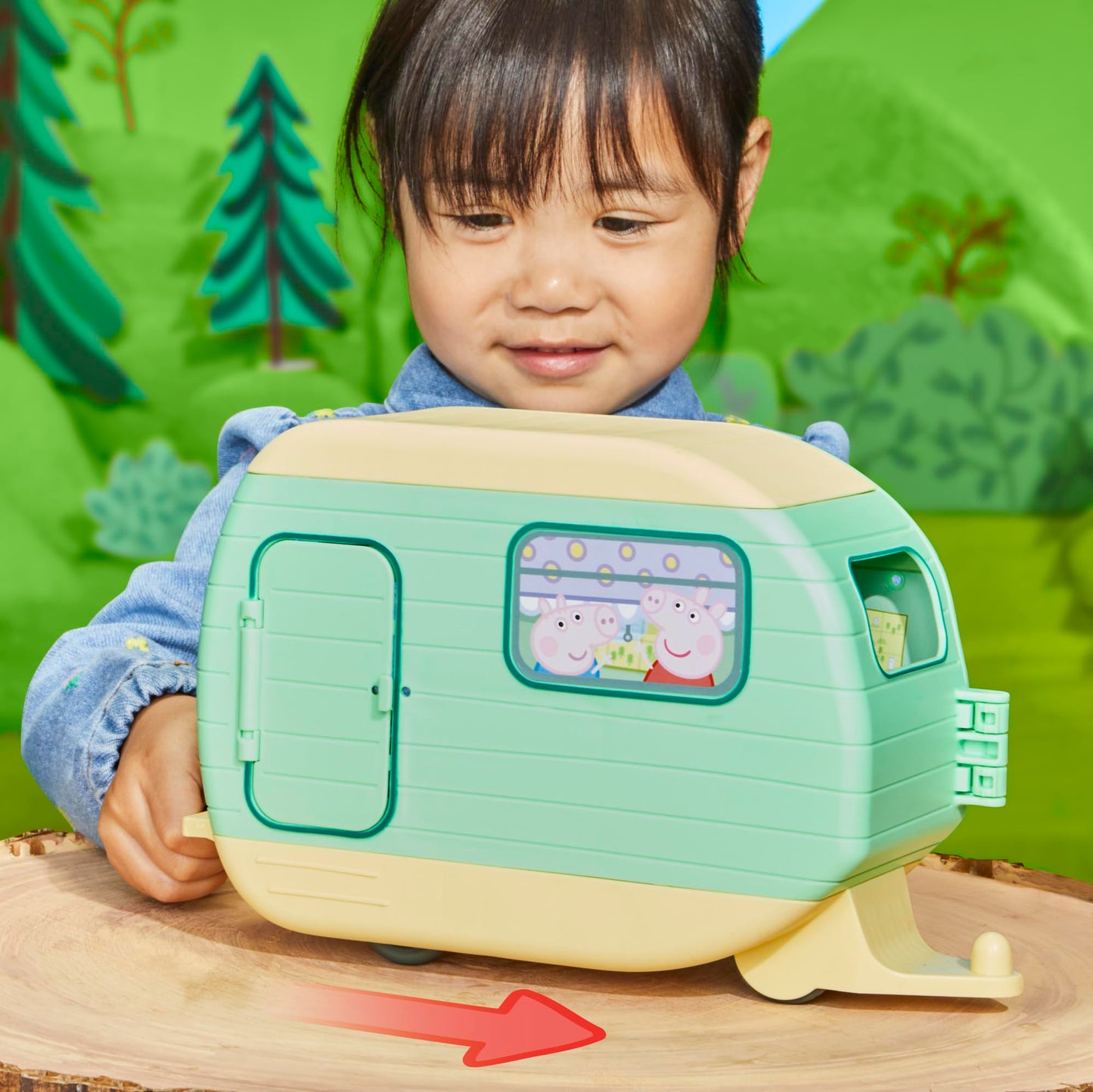 Peppa Pig Caravan Playset – 3 Figures, 6 Accessories | Preschool Toy Gift (Ages 3+)