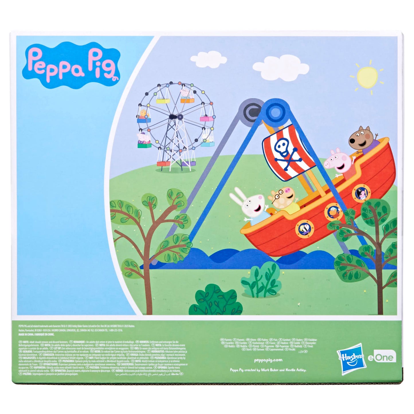 Peppa Pig Pirate Ride Playset with Swinging Ship & 2 Figures | Preschool Boat Toys