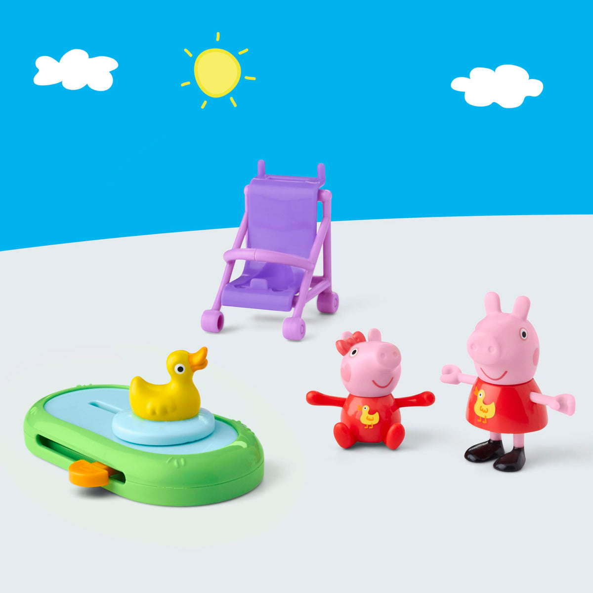 Peppa Pig Park Fun Playset – 2 Figures & 2 Accessories | Preschool Toys for Ages 3+