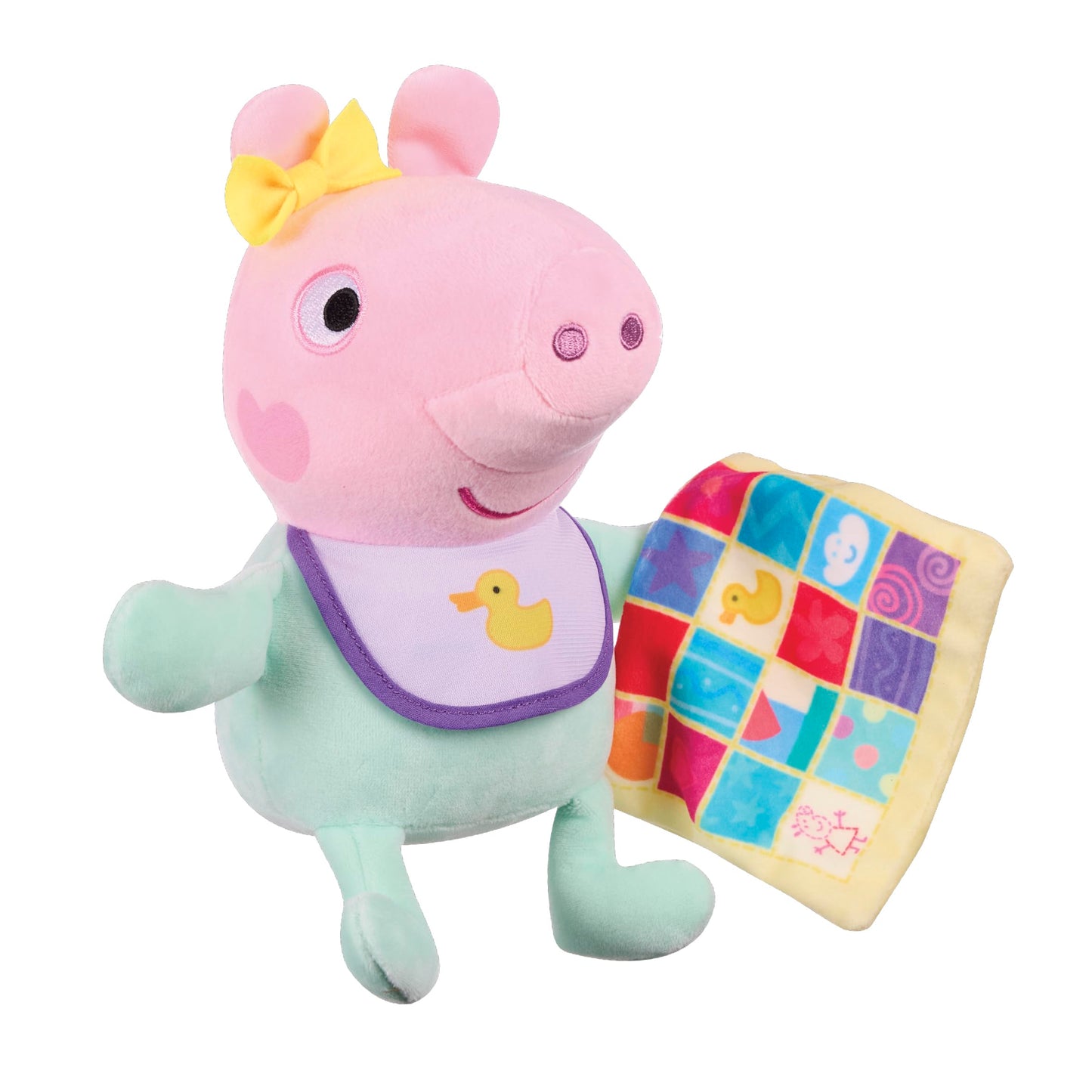 Peppa Pig Baby Evie with Blanket – Plush Toy for Toddlers 18 Months and Up