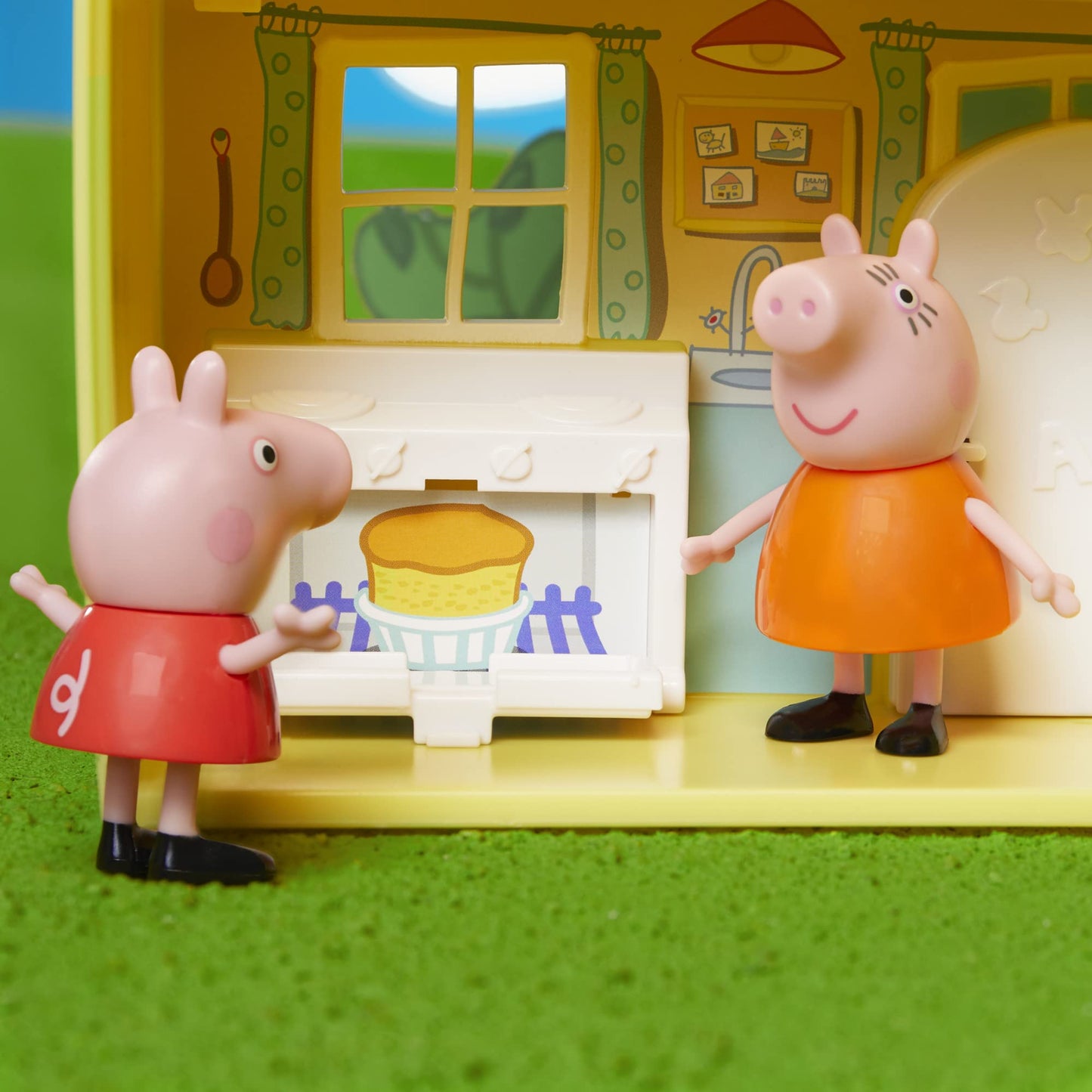 Peppa Pig Toys: Peppa's Family Home Combo – 2-Story House Playset with 4 Figures & Red Car | Preschool Toys for 3+ (Amazon Exclusive)