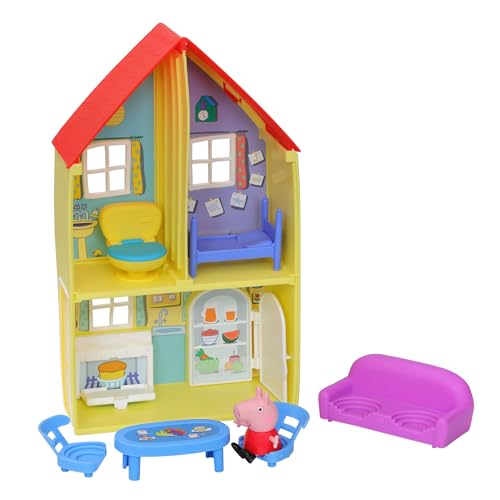 Peppa Pig Peppa’s Adventures Family House Playset – 3+ Preschool Toy with 6 Accessories