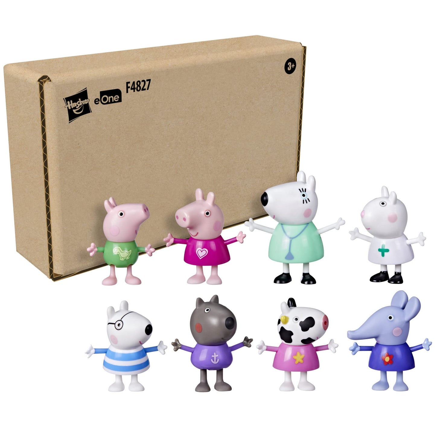 Peppa Pig Dr. Polar Bear Calls on Peppa and Friends Figure Pack – 8 Figures, Amazon Exclusive, Ages 3+