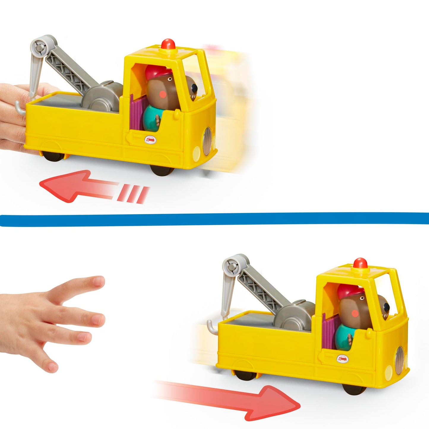 Peppa Pig Granddad Dog's Tow Truck Set — Construction Vehicle & Figure for Preschoolers 3+