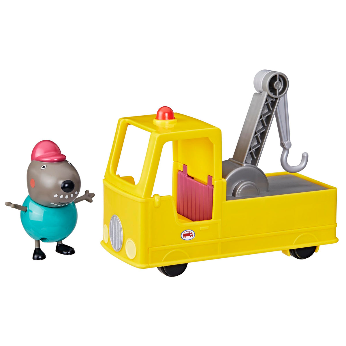 Peppa Pig Granddad Dog's Tow Truck Set — Construction Vehicle & Figure for Preschoolers 3+