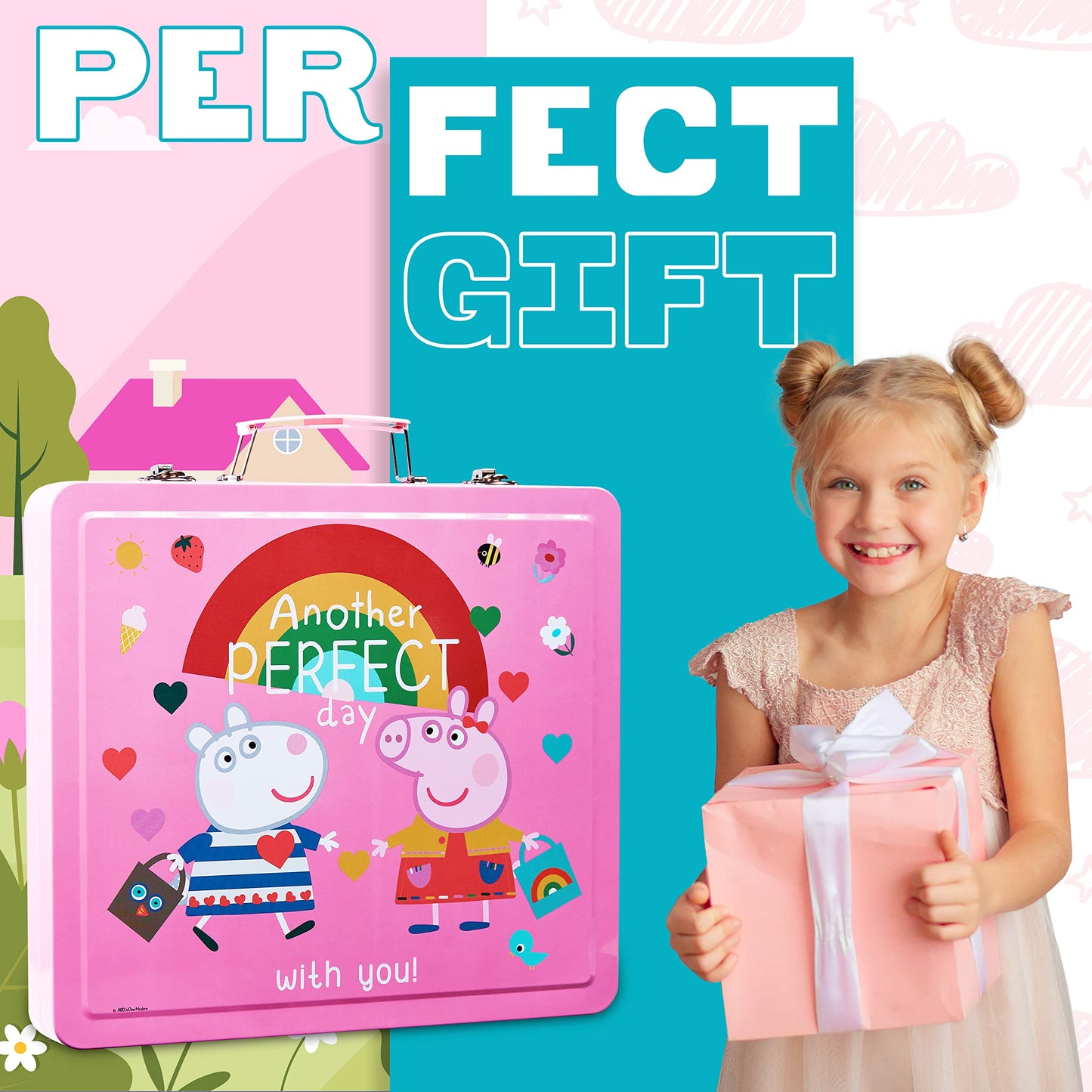 Peppa Pig Kids Art Set with Travel Case - Complete Drawing & Coloring Kit