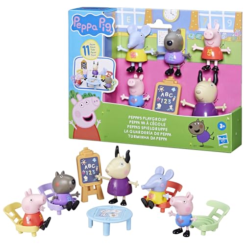 Pep Peppas Playgroup | Peppa Pig 5 Figures & Classroom Accessories Playset