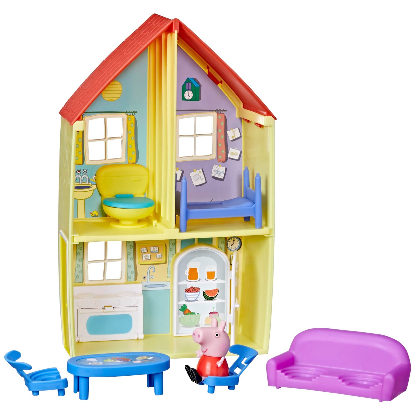 Peppa Pig Peppa’s Adventures Family House Playset – 3+ Preschool Toy with 6 Accessories