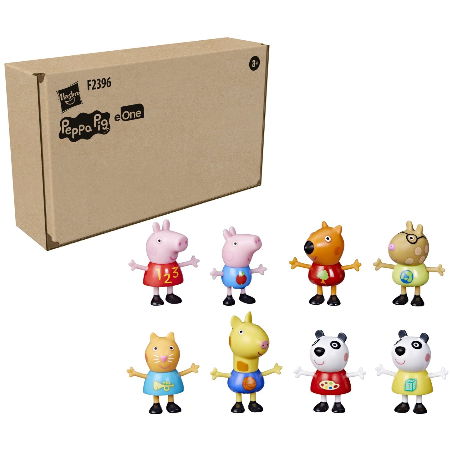 Peppa Pig School Classroom Figures 8-Pack – 3-Inch Poseable Toys for Imaginative Play | Amazon Exclusive