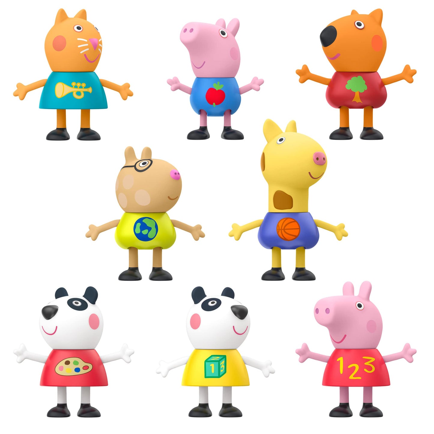Peppa Pig School Classroom Figures 8-Pack – 3-Inch Poseable Toys for Imaginative Play | Amazon Exclusive