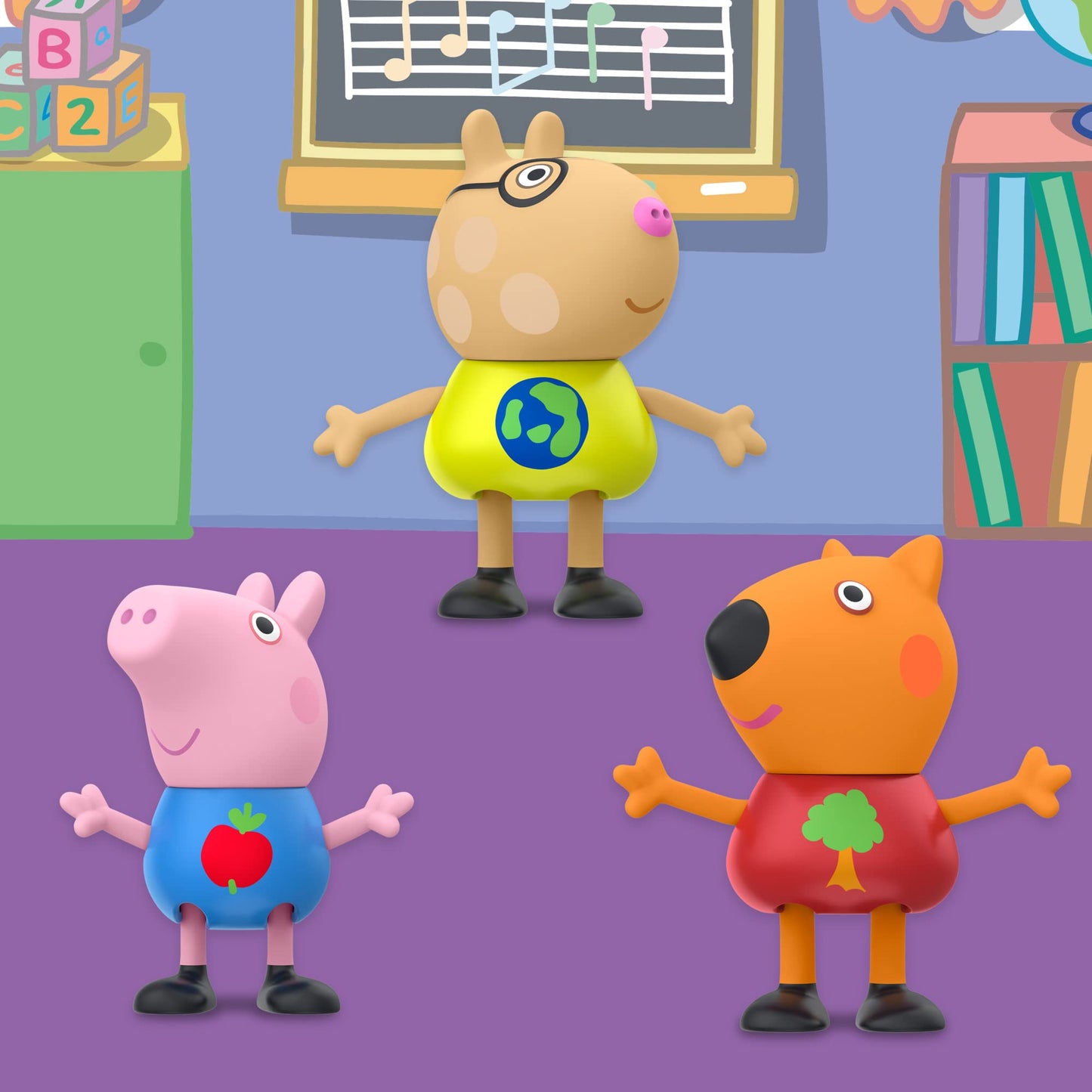 Peppa Pig School Classroom Figures 8-Pack – 3-Inch Poseable Toys for Imaginative Play | Amazon Exclusive